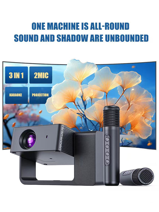 伯明翰仓 微型高清投影仪YS302KTV 黑色