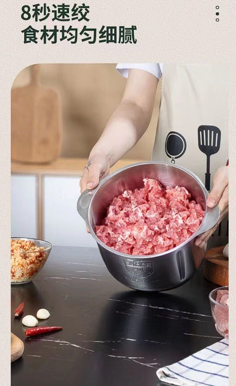 5L不锈钢绞肉机5L Black 3-Speed Stainless Steel Meat Grinder