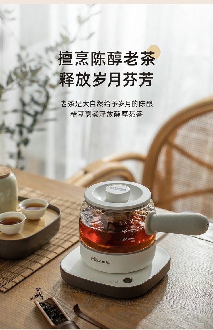 小熊煮茶器Bear ZCQ-A05S1 Electric Tea Maker, 0.5L Glass Multifunctional Health Kettle