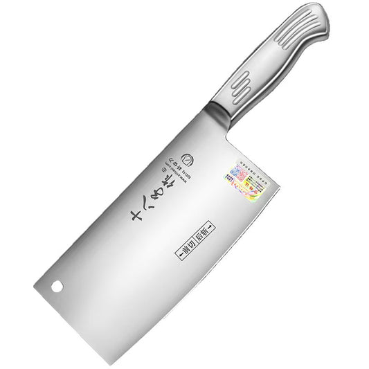 十八子作 诺丁汉仓 食品接触级不锈钢斩切两用刀 手工开刃精磨带挂空8227