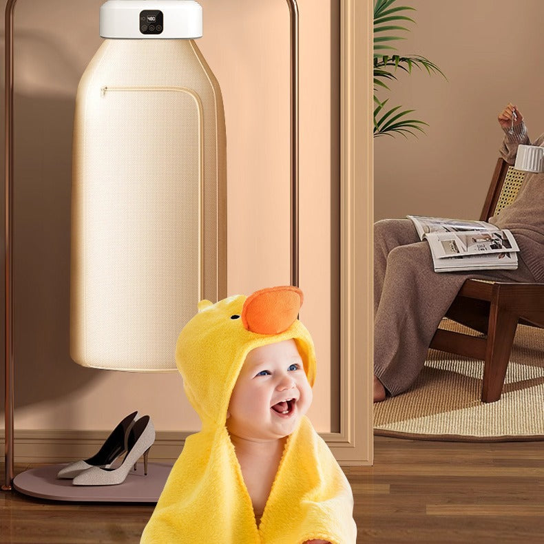 宿舍智能双档折叠烘干机Foldable dryer for home use, adult and baby smart dryer, dormitory and travel, portable remote control dryer