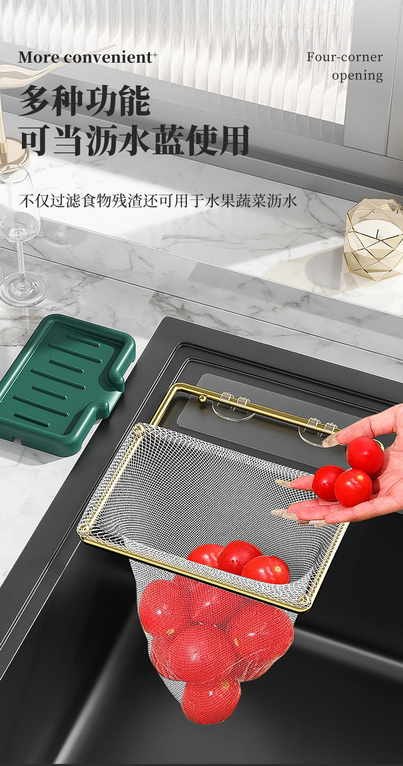 厨房水槽过滤网架50沥水袋 Kitchen Sink Filter Rack with 50 bags