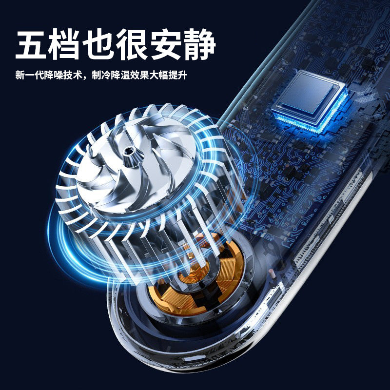 挂脖风扇usb充电 USB Rechargeable Neck Fan – Wearable Personal Cooling Fan for Summer