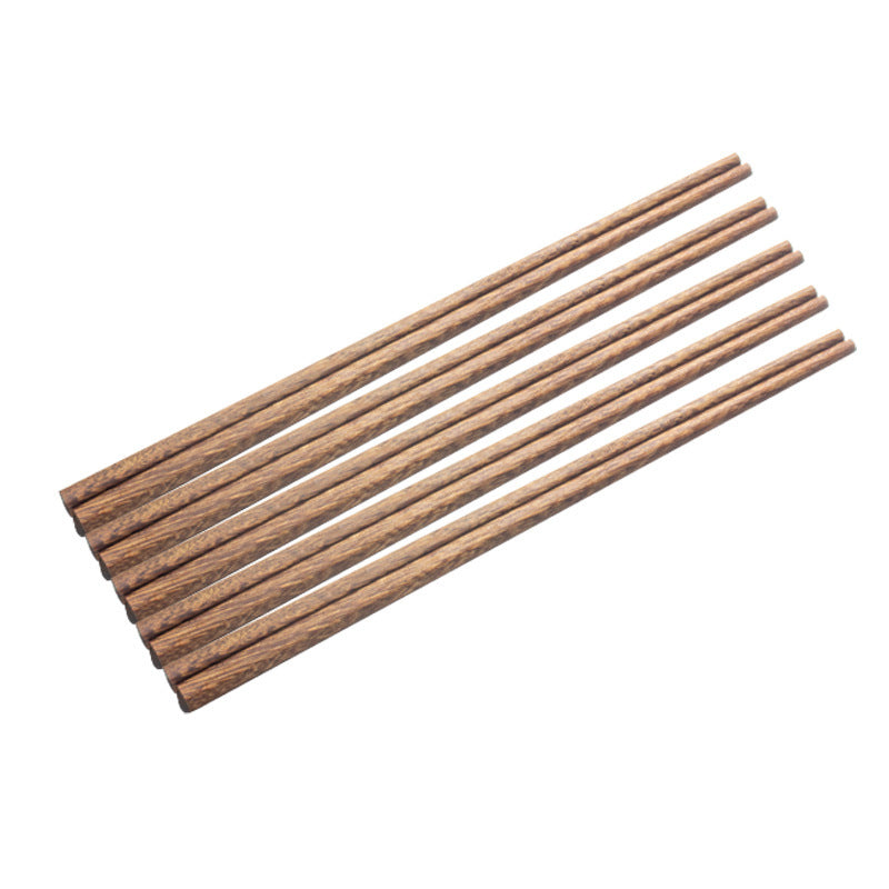 鸡翅木筷子实木红檀木筷子10双盒装 Natural Wood Chopsticks10pc