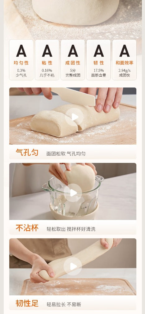九阳揉面绞肉机器人Joyoung S26-LA586 2.8L Multi-Function Meat Grinder & Dough Maker
