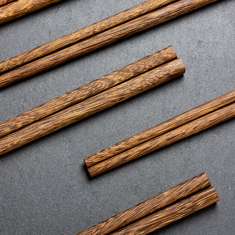 鸡翅木筷子实木红檀木筷子10双盒装 Natural Wood Chopsticks10pc