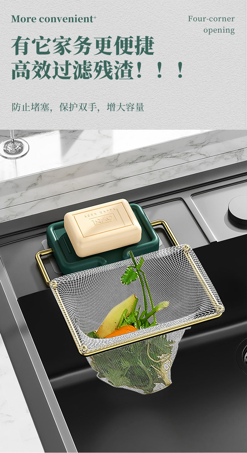 厨房水槽过滤网架50沥水袋 Kitchen Sink Filter Rack with 50 bags