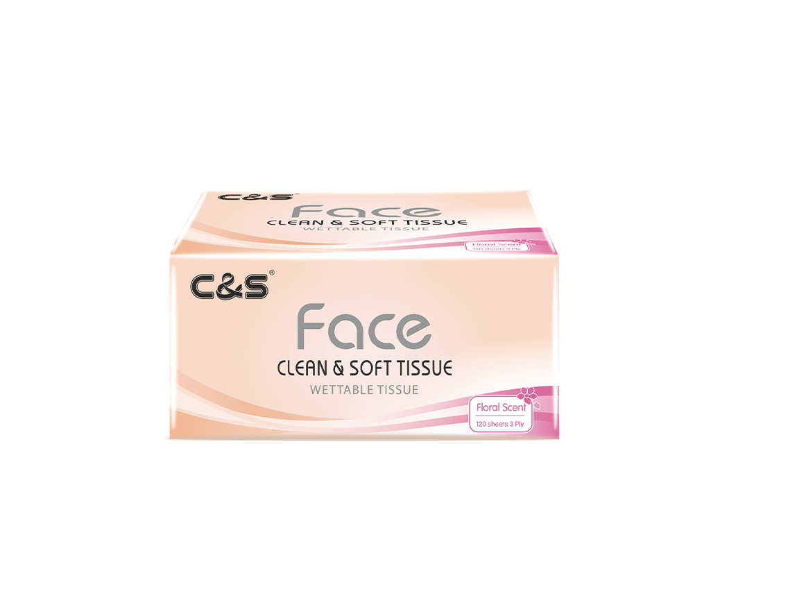 诺丁汉仓 Face粉软抽百花香3层纸面巾120抽(6包装)TR014-06X