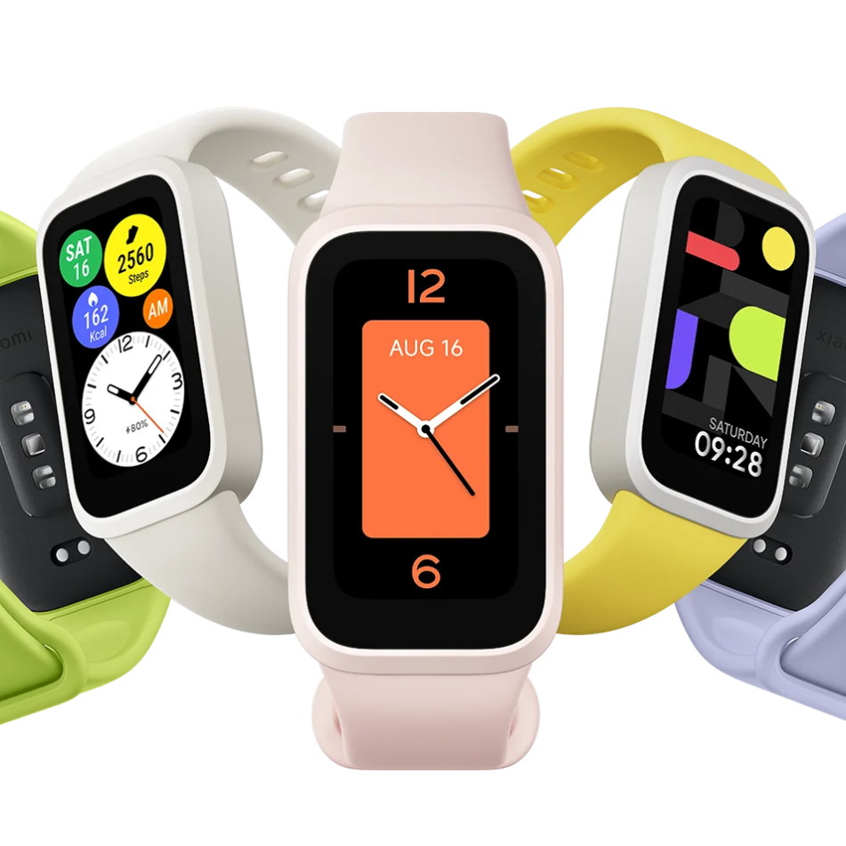 小米 诺丁汉仓 英版智能运动健康监测电子表粉色时尚男女腕表Smart Band 9 Active