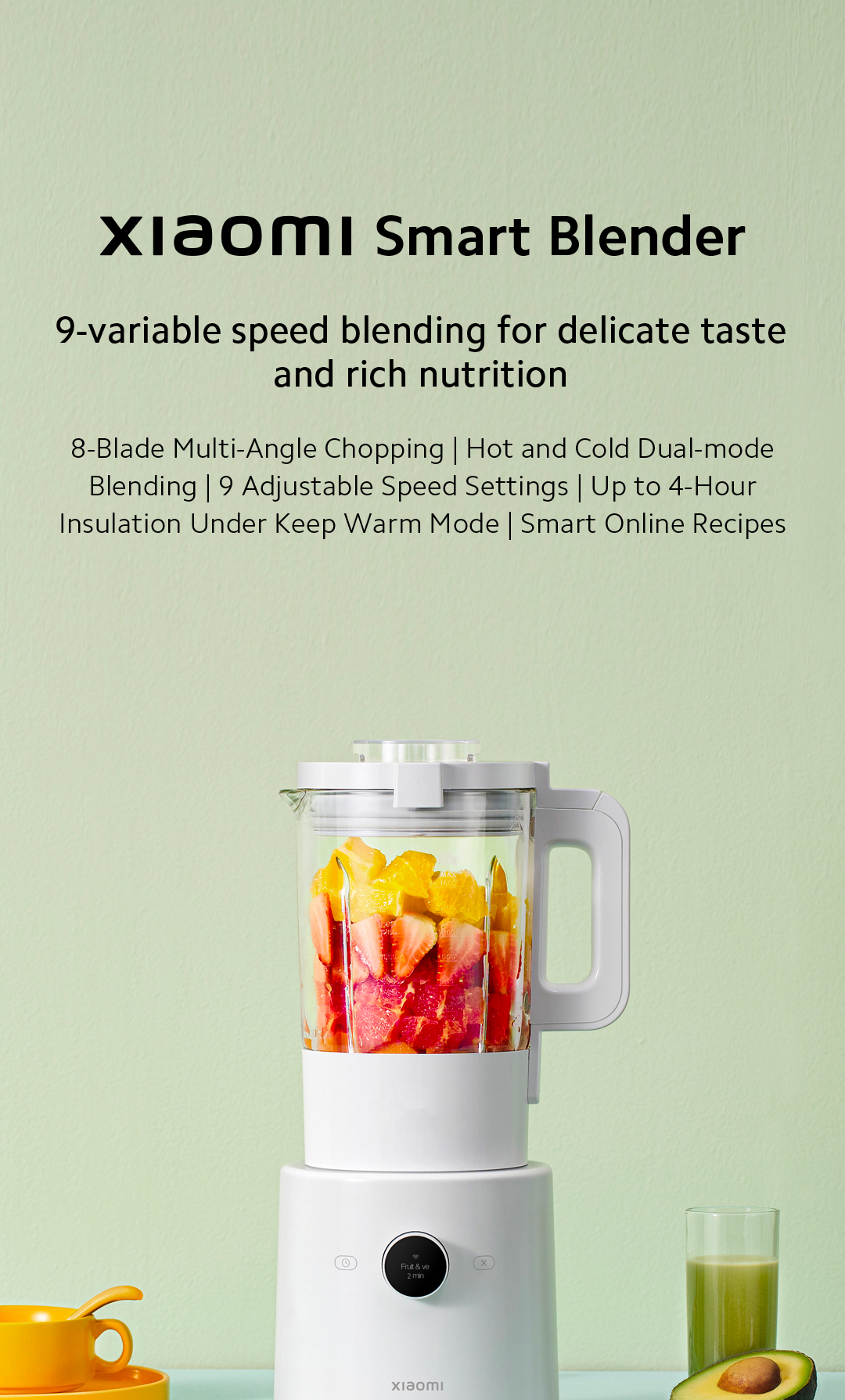 小米智能破壁机|豆浆/果昔/辅食多功能Xiaomi Smart Blender