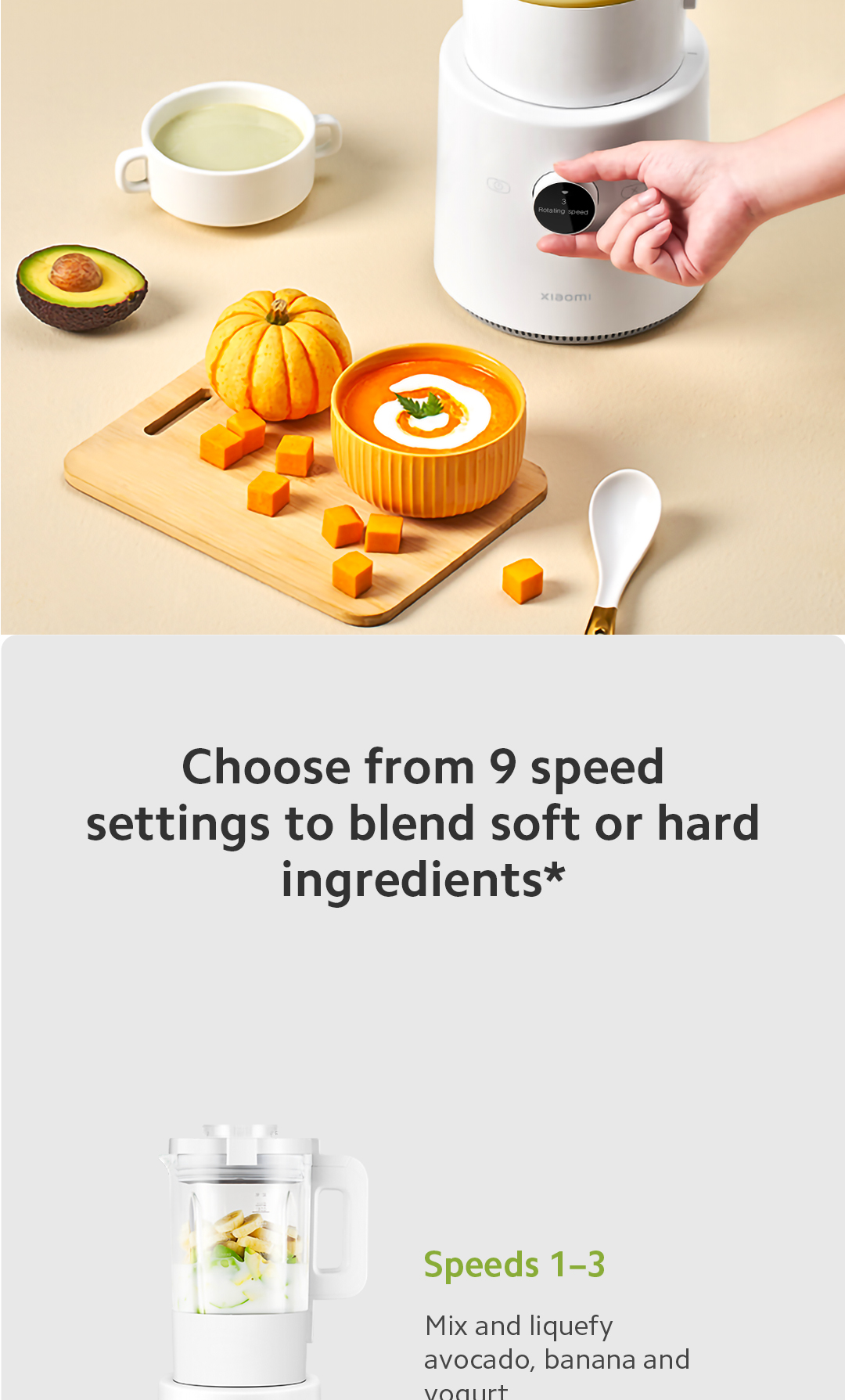 小米智能破壁机|豆浆/果昔/辅食多功能Xiaomi Smart Blender