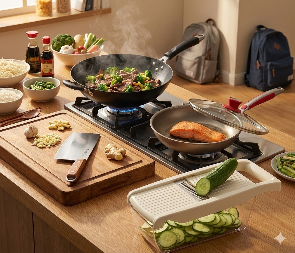 爆炒锅气 · 锅具刀铲备菜