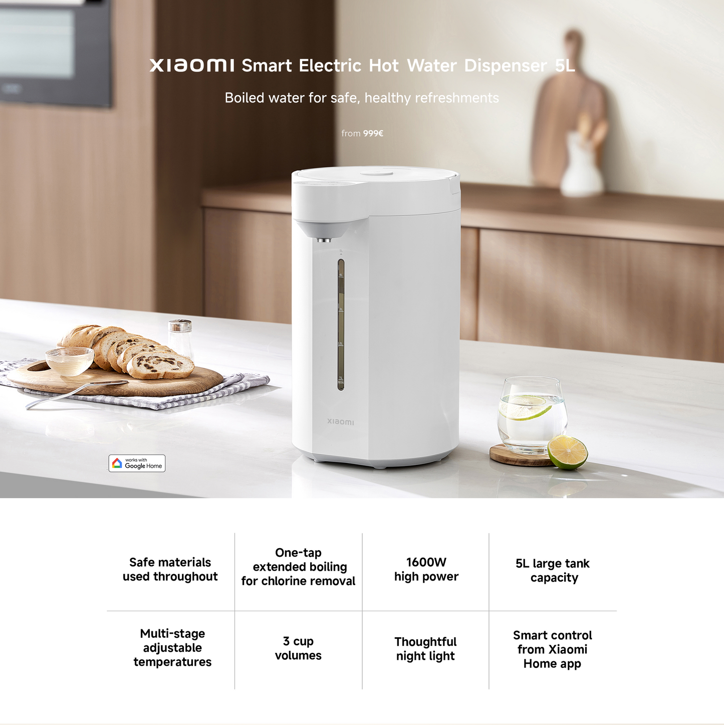 小米 5L 智能即热饮水机Xiaomi Smart Electric Hot Water Dispenser 5L