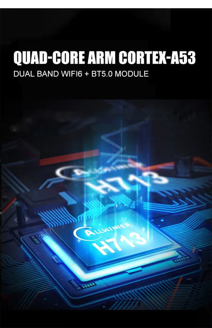 微型投影仪 全志H713四核芯片与WiFi6蓝牙5.0
