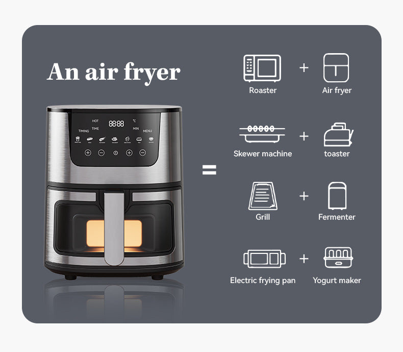 Cookbay Back-to-School Bundle · Kitchen Appliance Pack, Large Capacity Edition｜Supor Little Green Pot 1.8L ＋ UK-Plug Air Fryer 10L · One setup for the whole flat