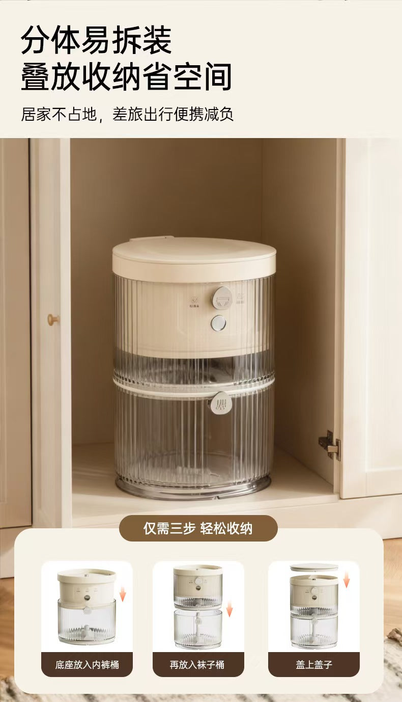 Cookbay 开学季套组 · 无线双桶洗衣杯 洗＋烘｜歌者 GZ-XYJ07 无线双桶洗衣杯 ＋ 三模式折叠干衣机 · 不能装洗衣机的房子也能洗