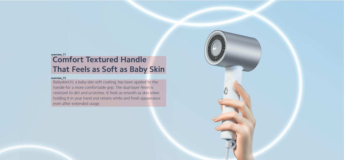 小米 诺丁汉仓全英包邮 H500 水离子护发吹风机 Xiaomi Water lonic Hair Dryer H500 UK