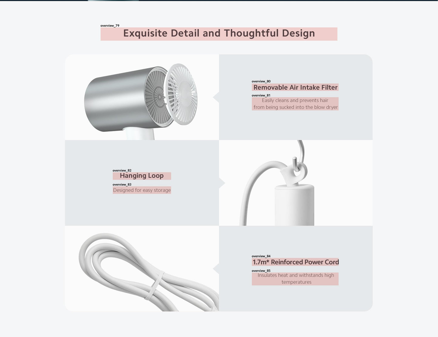 小米 诺丁汉仓全英包邮 H500 水离子护发吹风机 Xiaomi Water lonic Hair Dryer H500 UK