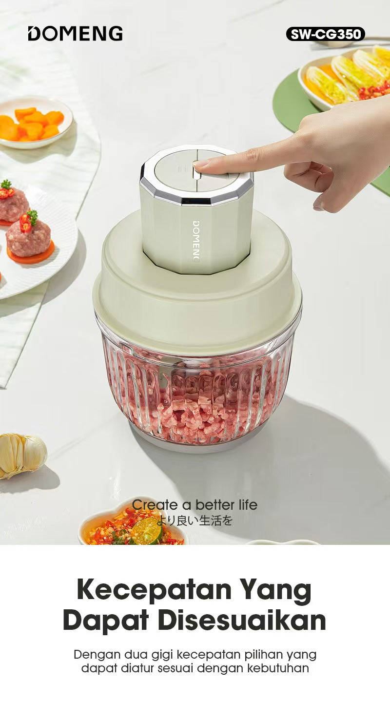 Cookbay Back-to-School Bundle · Five Pots in One, Soups ＋ Fillings｜LOTOR Electric Stew Pot 4.5L with Five Inner Pots ＋ DOMENG Meat Grinder DM-J008 ＋ UK Plug Adapter · One pot each, no racing for the ladle