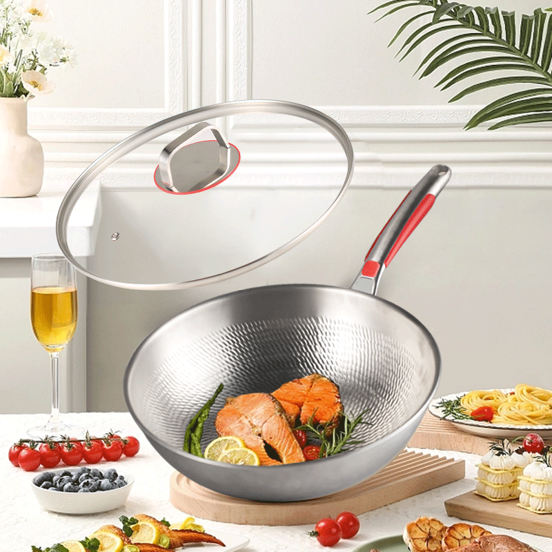 预售1.11 Royalstar 诺丁汉仓 亚摩斯锤纹钛炒锅AS-CG326T