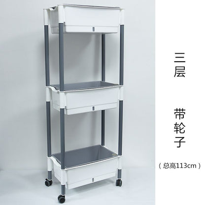 Cookbay 三层带轮自吸水种菜盆