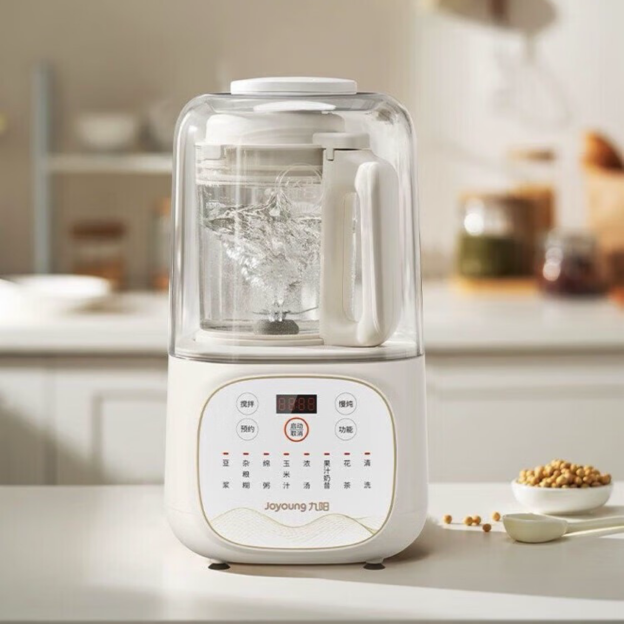 Joyoung九阳 诺丁汉仓 静音八叶龙牙钢刀保温破壁机降噪不降速P108