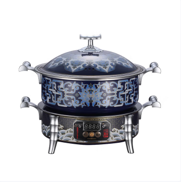 预售1.11 荣事达 诺丁汉仓 景泰蓝钛99.9%纯钛分体式电火锅HG1898T