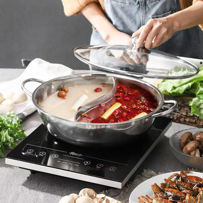 Cookbay 食品级鸳鸯火锅麻辣清汤双口味