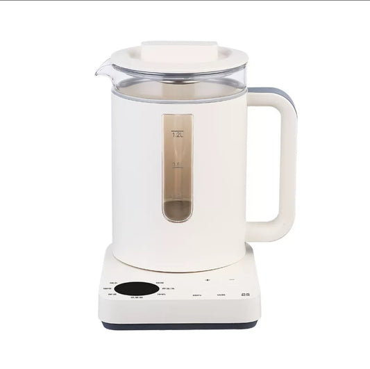 Birmingham Warehouse, UK Standard Multifunctional 304 Stainless Steel Health Pot, 1.2L (High Borosilicate Glass), Free Shipping 