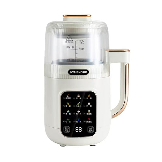 多蒙 伯明翰仓 · 升级静音罩免泡免滤微压破壁豆浆机1.8L DMD52