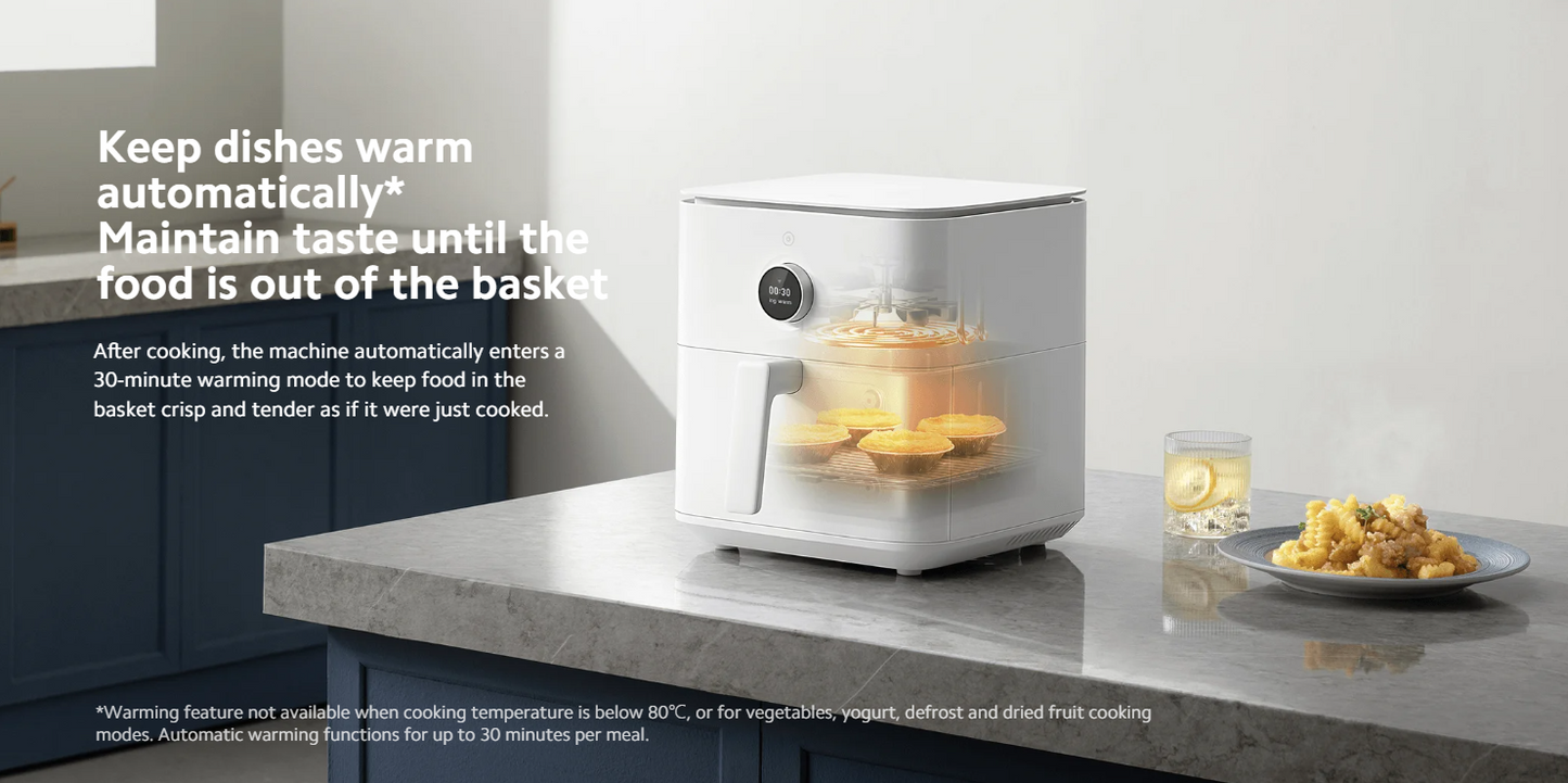小米 6.5L 智能空气炸锅Xiaomi Smart Air Fryer 6.5L White