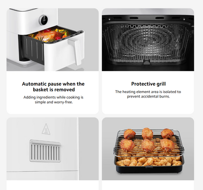 小米 6.5L 智能空气炸锅Xiaomi Smart Air Fryer 6.5L White