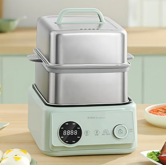 预售1.11 荣事达 诺丁汉仓 全钢大方仓多功能电蒸锅RS-ZG13Q
