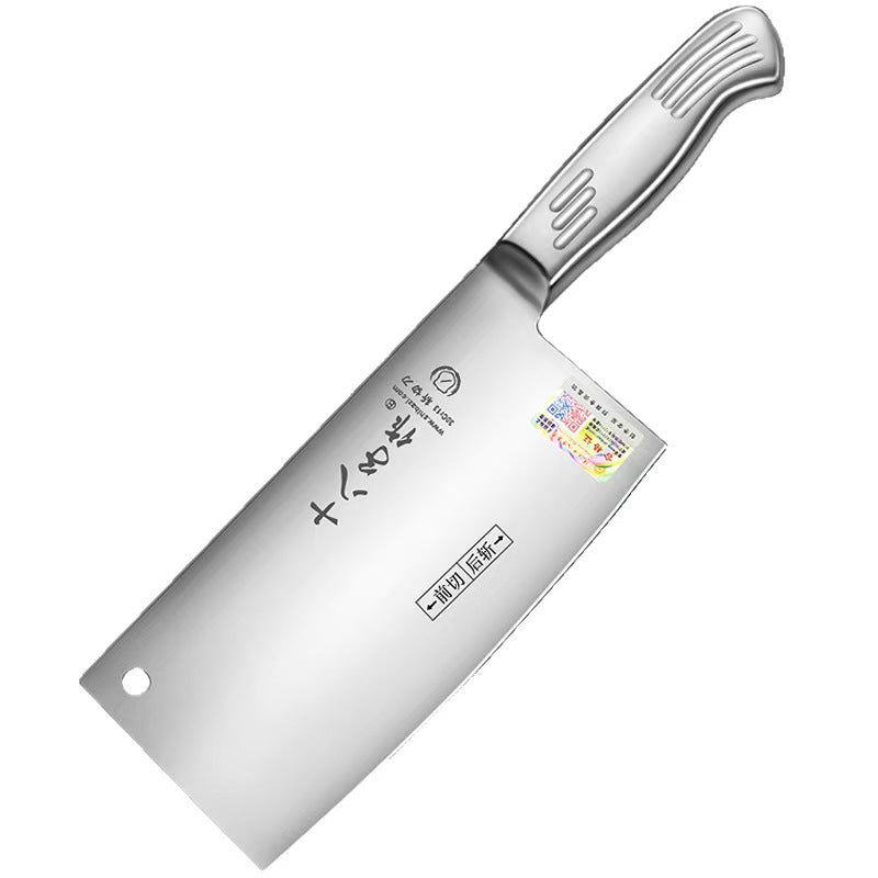 十八子作 诺丁汉仓 食品接触级不锈钢斩切两用刀 手工开刃精磨带挂空8227