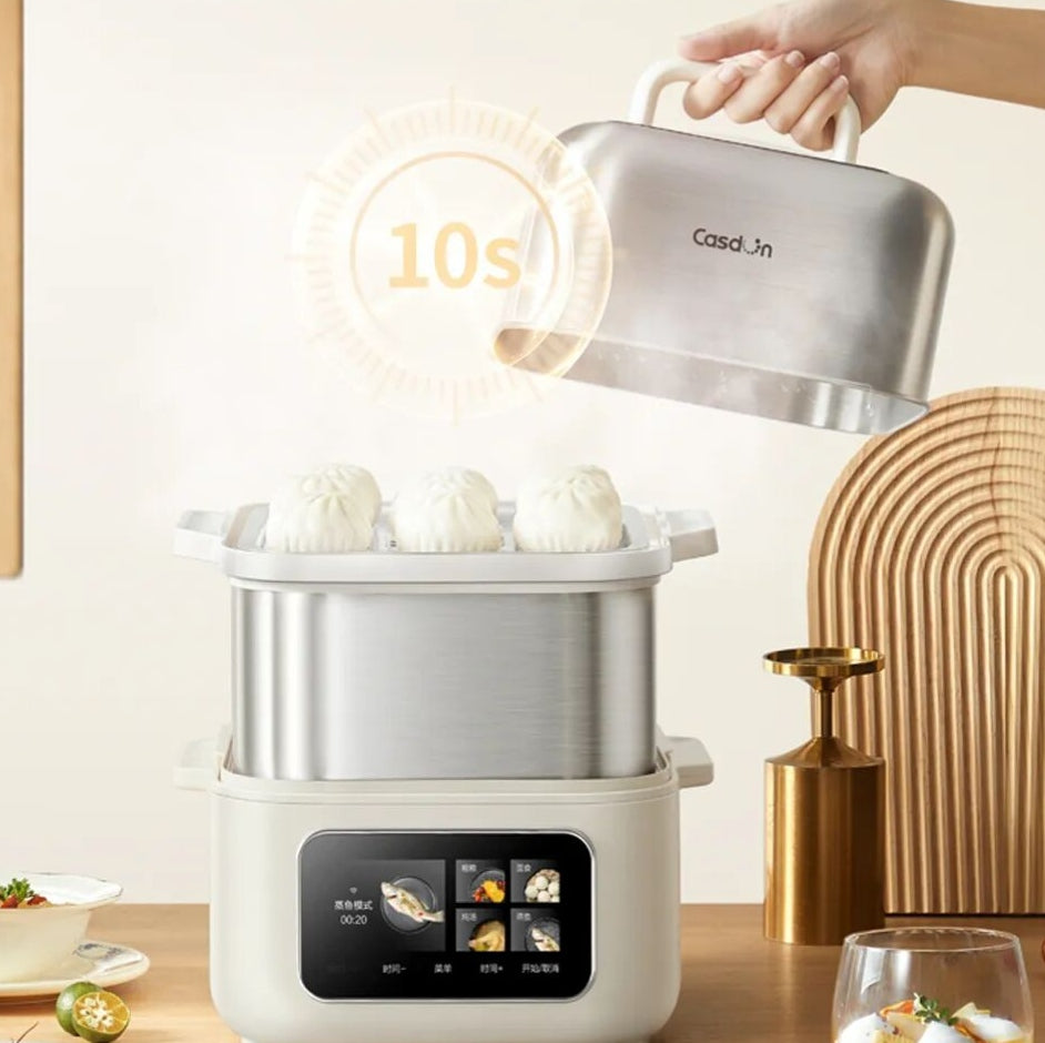 凯度（CASDON）伯明翰仓 食品级304不锈钢电蒸锅 炖蒸煮一体DZG-D5 11.6L X