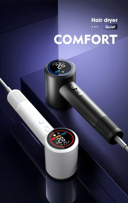 Cookbay高速干发机 黑色与白色两款机身并排渲染图