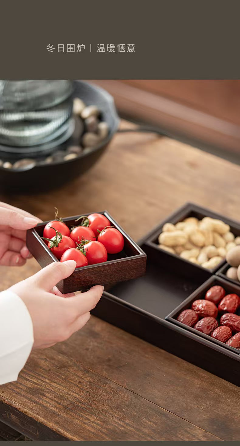 围炉煮茶套装 冬日围炉 手端小番茄分格果盘