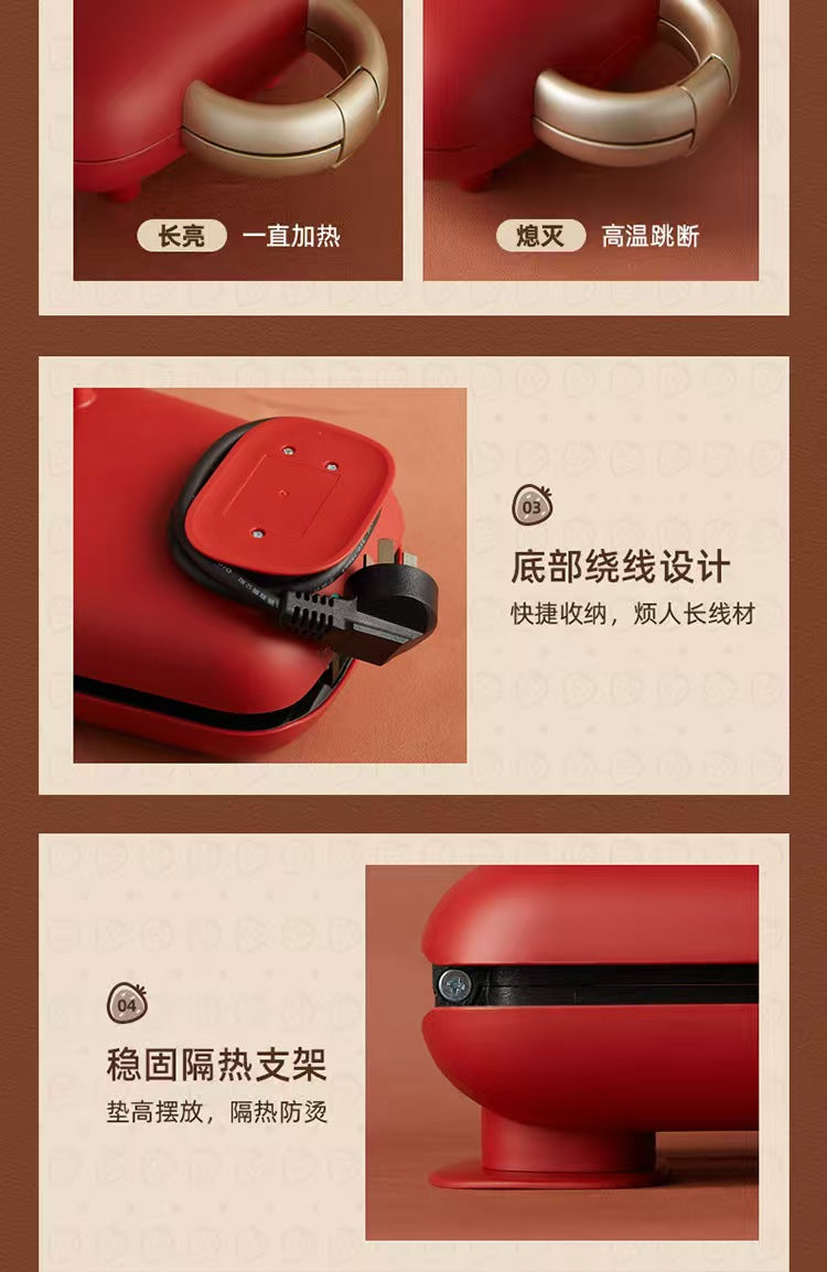 Cookbay 开学季套组 · 早餐三件｜康佳多功能电饼铛 ＋ 小熊三明治早餐机 ＋ 康佳便携榨汁杯 · 赶八点的课十分钟搞定