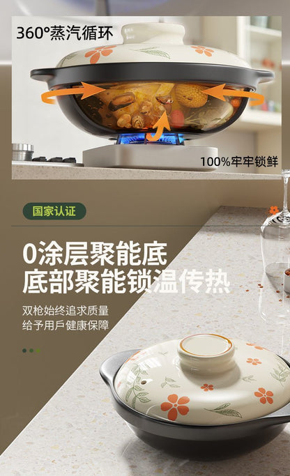 Cookbay Back-to-School Bundle · Gas-Hob Kitchen, Clay Pot ＋ Cast Iron｜Suncha Uncoated Clay Pot 2L ＋ Stainless Steel Heat Diffuser 24cm ＋ Luchuan Pre-Seasoned Cast Iron Wok · If you've got a real flame, you want these two