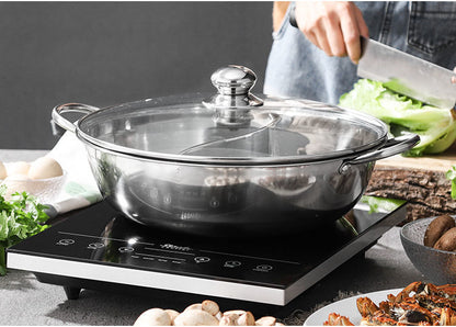 Cookbay Back-to-School Bundle · Hotpot Round One Table｜Four Pot Styles to Choose ＋ Manual Meat Slicer ＋ Heat-Proof Long Chopsticks ＋ Hotpot Ladle Set · Can't buy beef rolls here? Slice your own