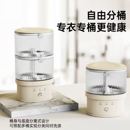 Girjea洗衣杯 双桶与单桶并排的分桶设计图