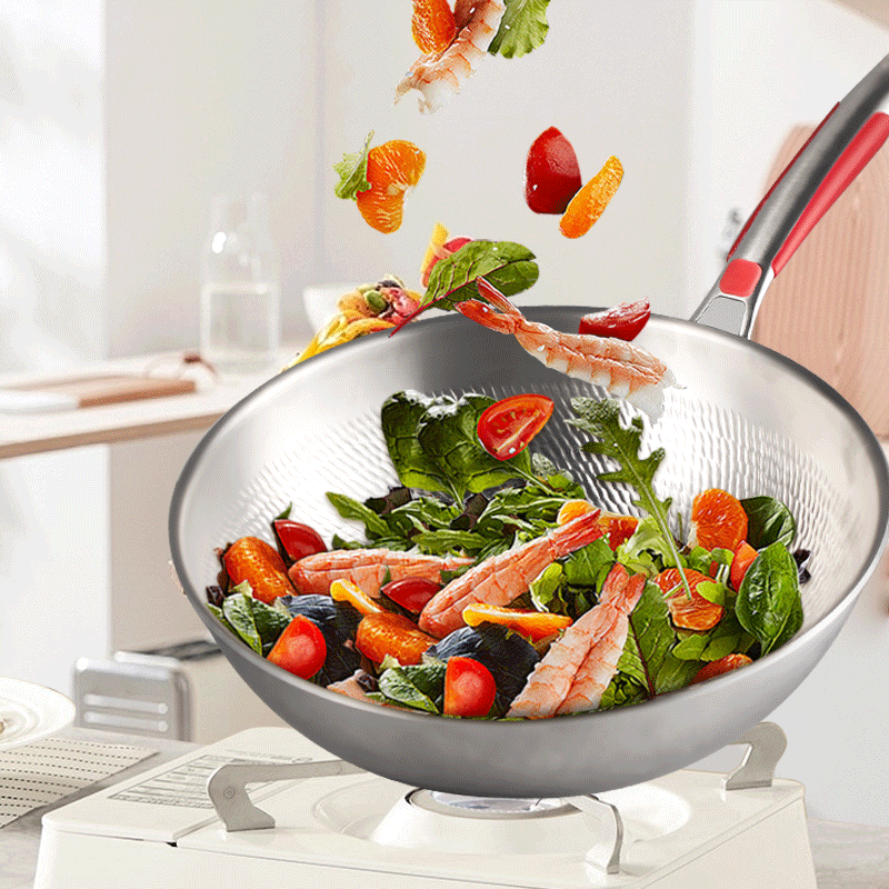 预售1.11 Royalstar 诺丁汉仓 亚摩斯锤纹钛炒锅AS-CG326T