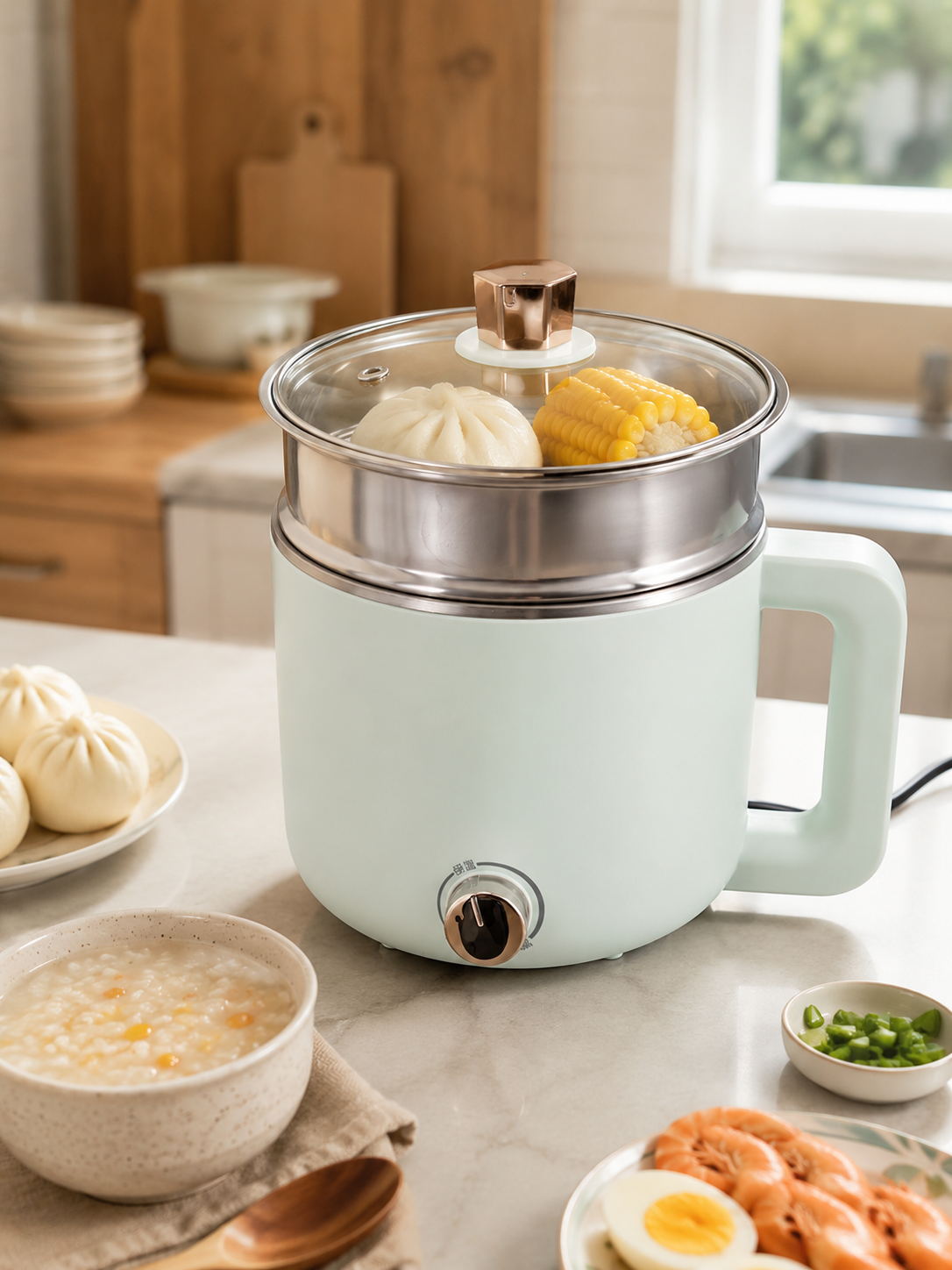 Royalstar Multi-Function Mini Cooker 1.5L RHG-MN15PL｜Steam, Boil & Fry in One · Dorm Meals for One