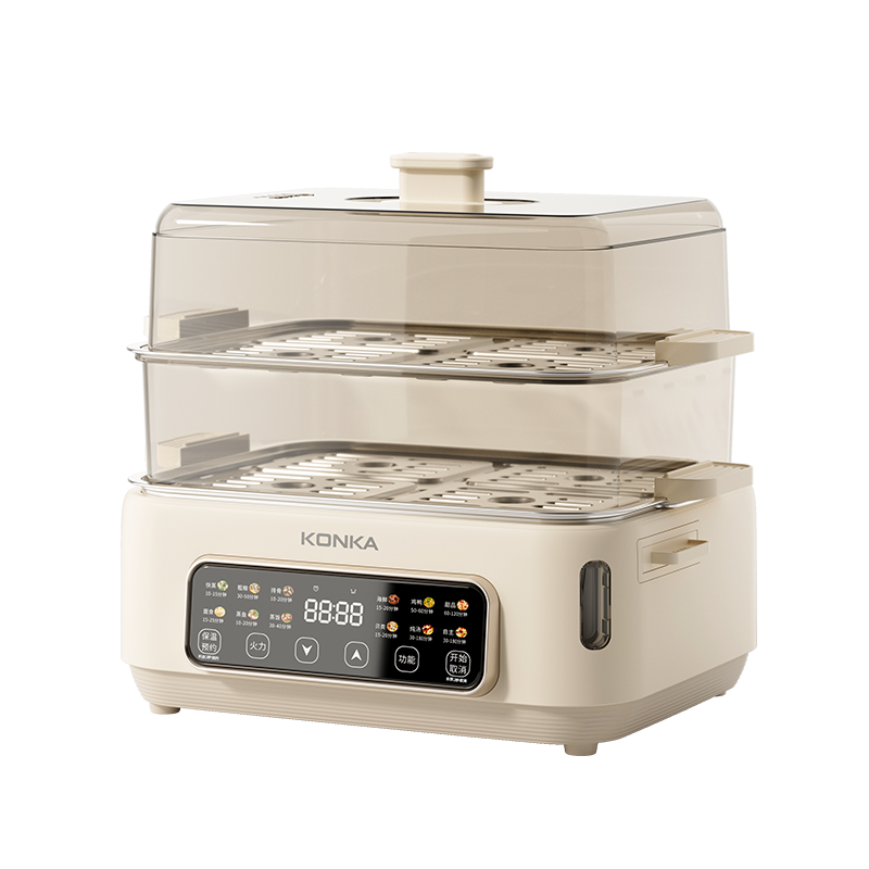 预售1.11 康佳 诺丁汉仓 · 多层电蒸锅家用蒸气炉一体锅KDZL-1555E