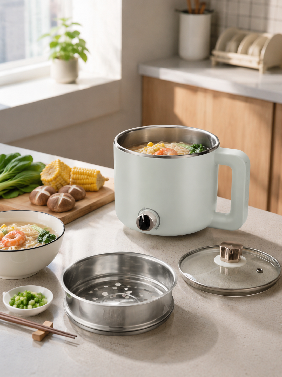 Royalstar Multi-Function Mini Cooker 1.5L RHG-MN15PL｜Steam, Boil & Fry in One · Dorm Meals for One