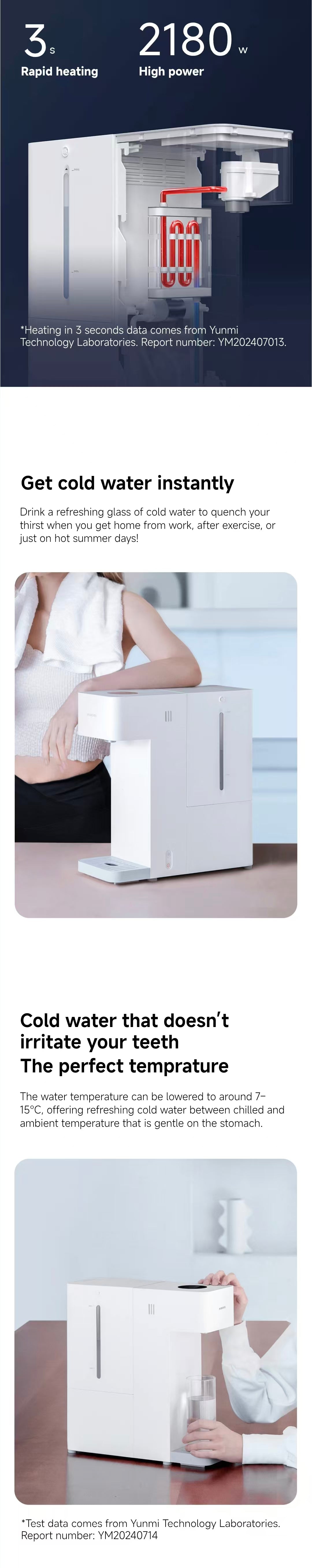 Xiaomi Smart Water Dispenser 3L｜Hot & Cold Modes · Instant Heating · Desktop Size