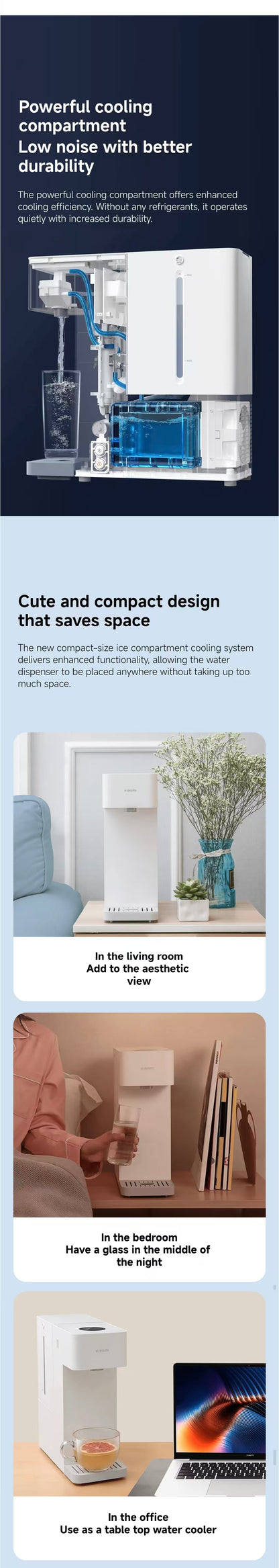 Xiaomi Smart Water Dispenser 3L｜Hot & Cold Modes · Instant Heating · Desktop Size