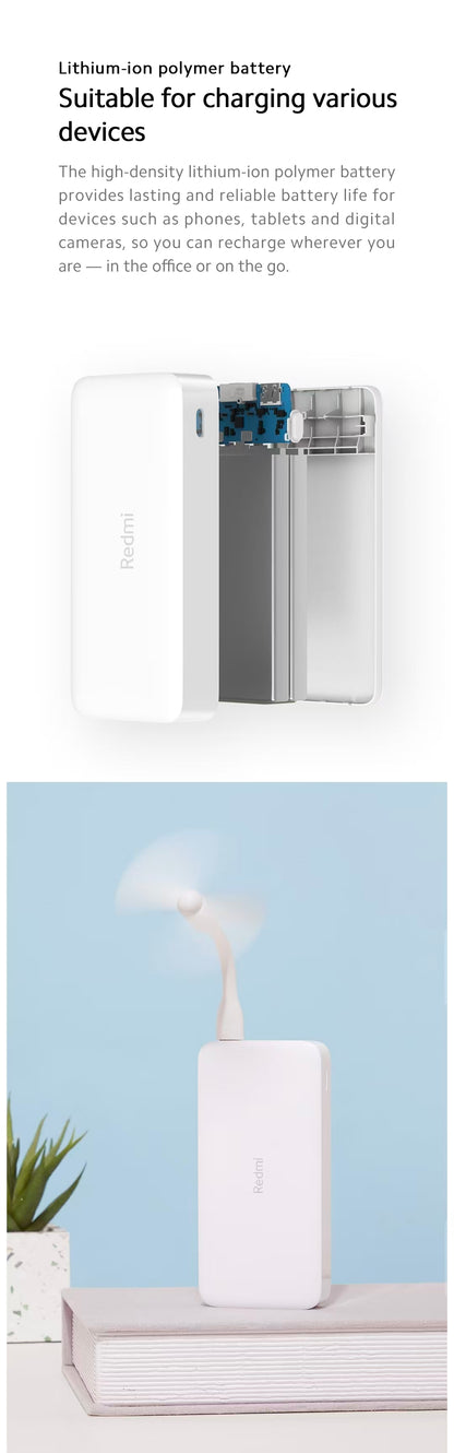 小米  诺丁汉仓全英包邮 ·20000mAh快充移动电源 黑色