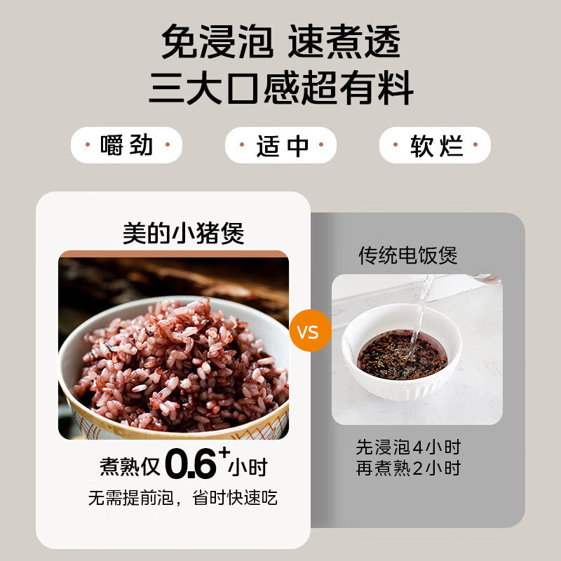 美的 Midea 电压力锅 1.8L MY-E220｜小容量 · 一人食到小家庭 · 快煮烹饪