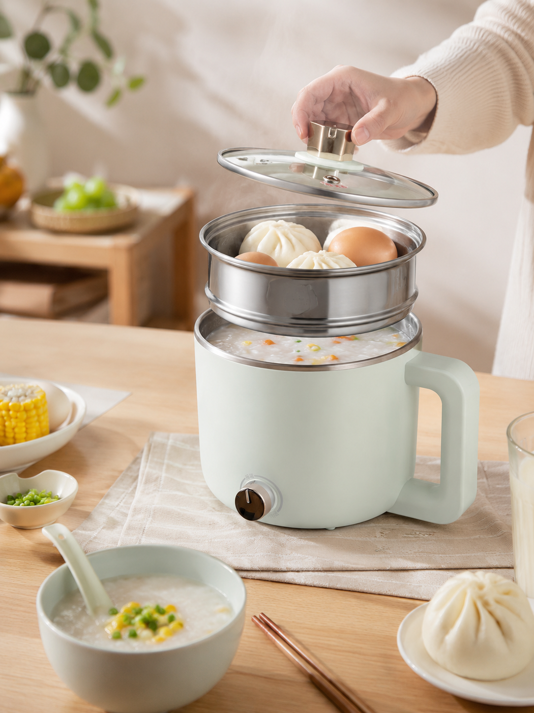 Royalstar Multi-Function Mini Cooker 1.5L RHG-MN15PL｜Steam, Boil & Fry in One · Dorm Meals for One